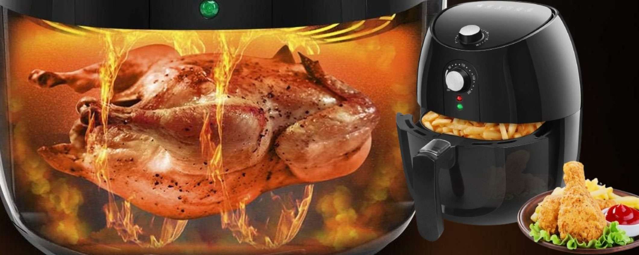 Friggitrice ad aria PREMIUM a 35€ su Amazon: prezzo SCONTATISSIMO Friggitrice ad aria PREMIUM a 35€ su Amazon: prezzo SCONTATISSIMO