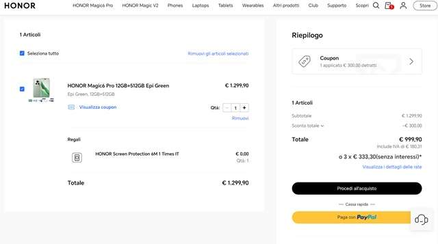 honor magic 6 pro 999 euro