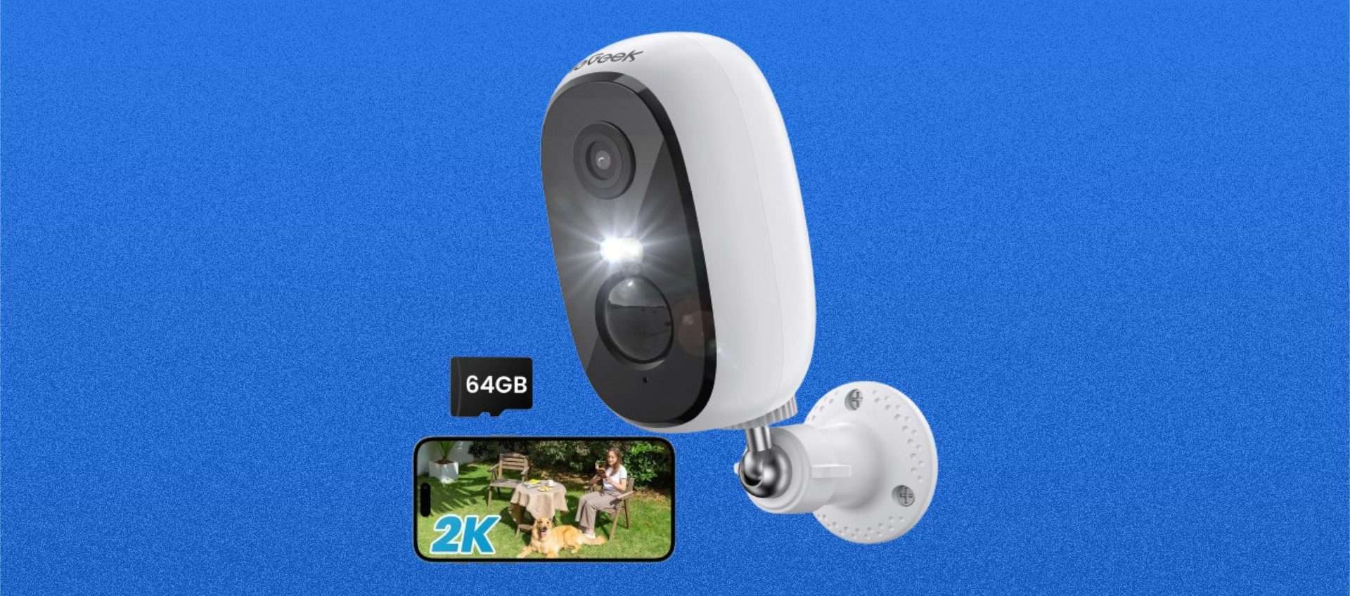 Telecamera WiFi di sicurezza in super offerta: 2K, visione notturna e un prezzo bomba Telecamera WiFi di sicurezza in super offerta: 2K, visione notturna e un prezzo bomba