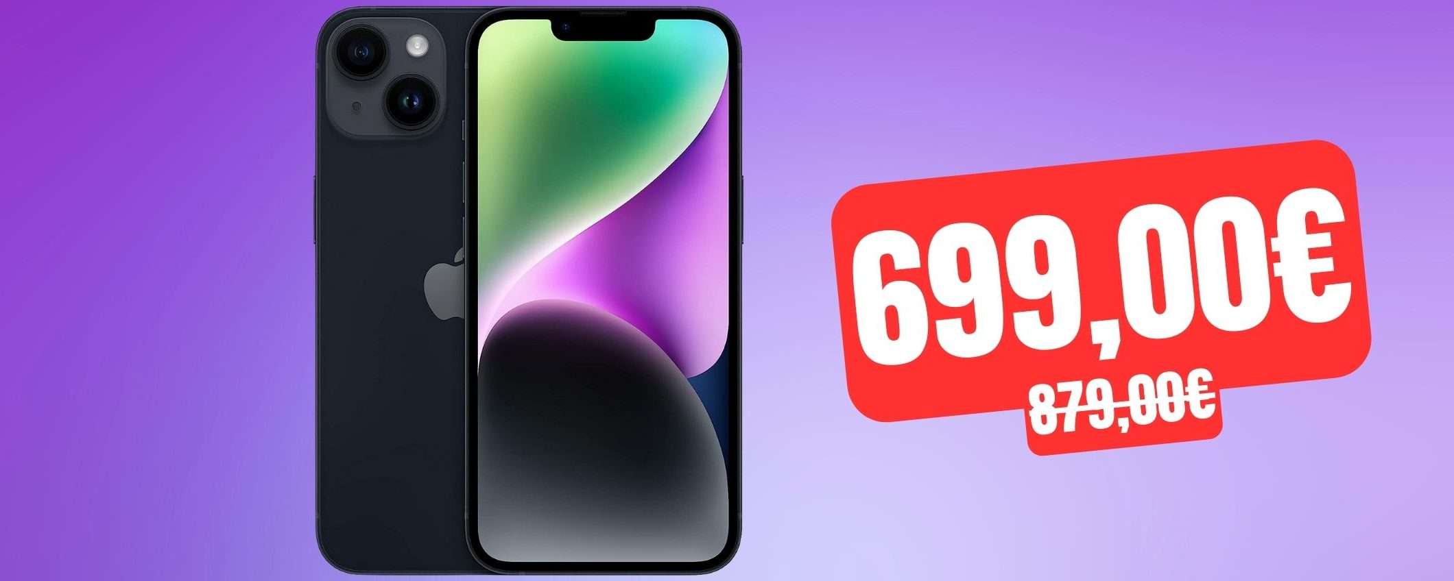 iPhone 14 128GB: la colorazione Mezzanotte in offerta al MINIMO STORICO iPhone 14 128GB: la colorazione Mezzanotte in offerta al MINIMO STORICO