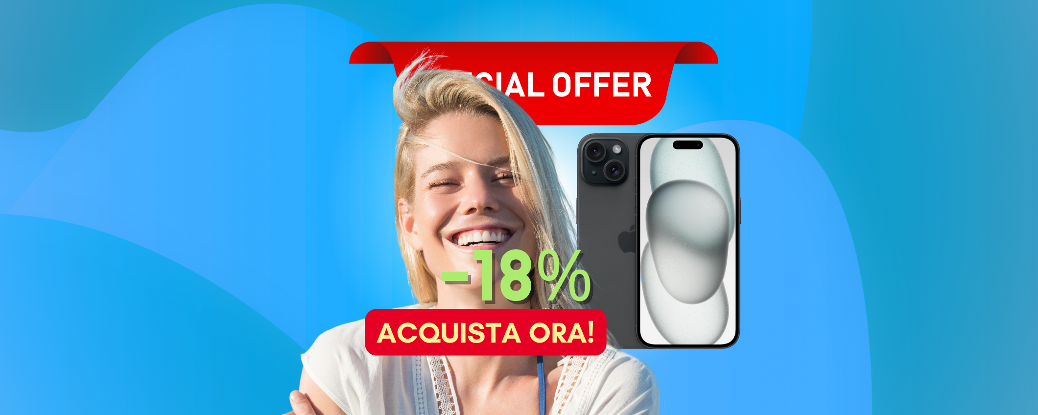 Smartphone iPhone 15 in sconto del 18% su Amazon! Smartphone iPhone 15 in sconto del 18% su Amazon!