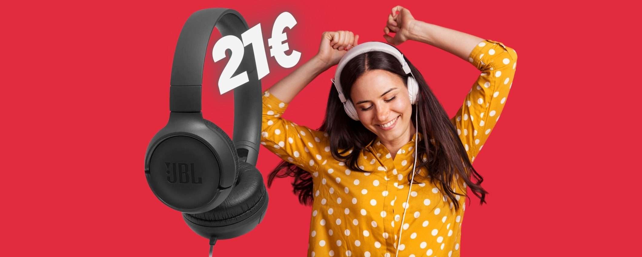 JBL Tune 500: solo 21€ per queste MAGNIFICHE cuffie On-ear JBL Tune 500: solo 21€ per queste MAGNIFICHE cuffie On-ear