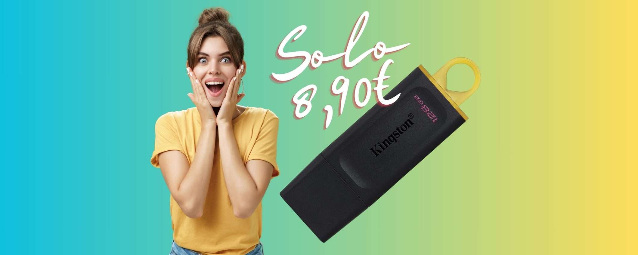 Kingston DataTraveler Exodia: chiavetta USB da 128GB a PREZZO ASSURDO Kingston DataTraveler Exodia: chiavetta USB da 128GB a PREZZO ASSURDO