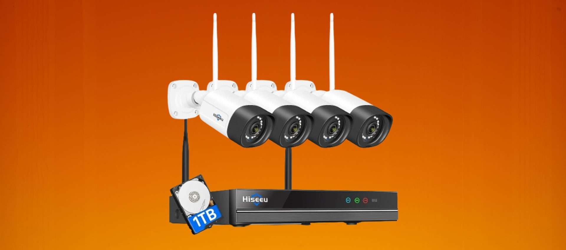 Kit per videosorveglianza in super offerta su Amazon: risparmi il 20% Kit per videosorveglianza in super offerta su Amazon: risparmi il 20%
