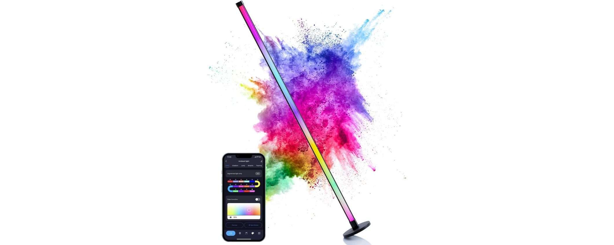 Lampada da terra SMART multicolore a 35€: prezzo WOW su Amazon (-50%)