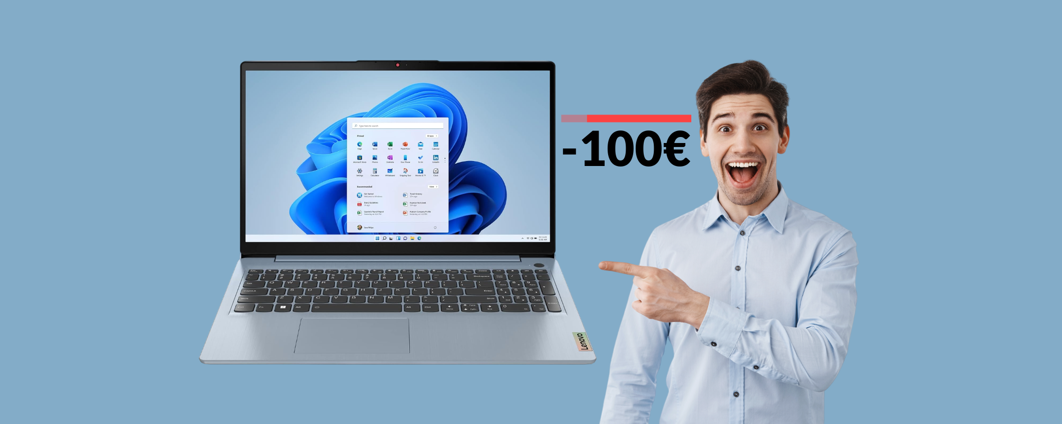 Notebook Lenovo 15,6'' in OFFERTA: 1TB di SSD e chip i7 (-100€)