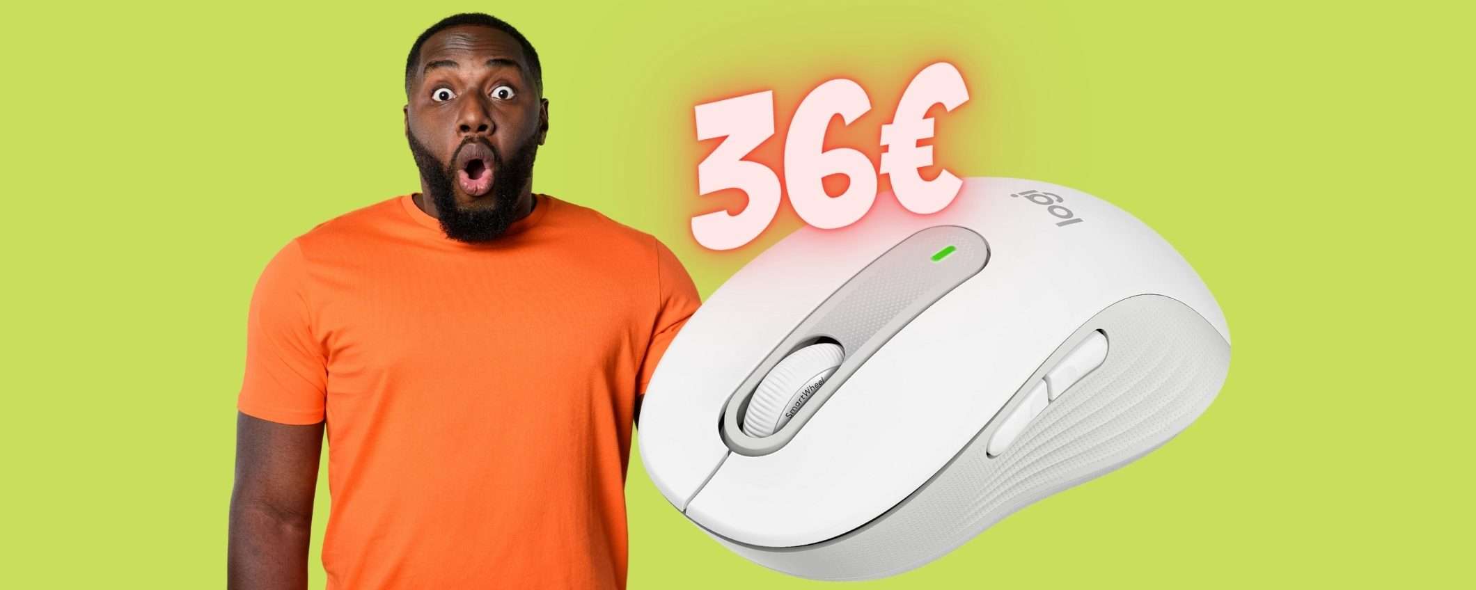 Logitech Signature M650: mouse wireless TOP a PREZZO MINI (36€)