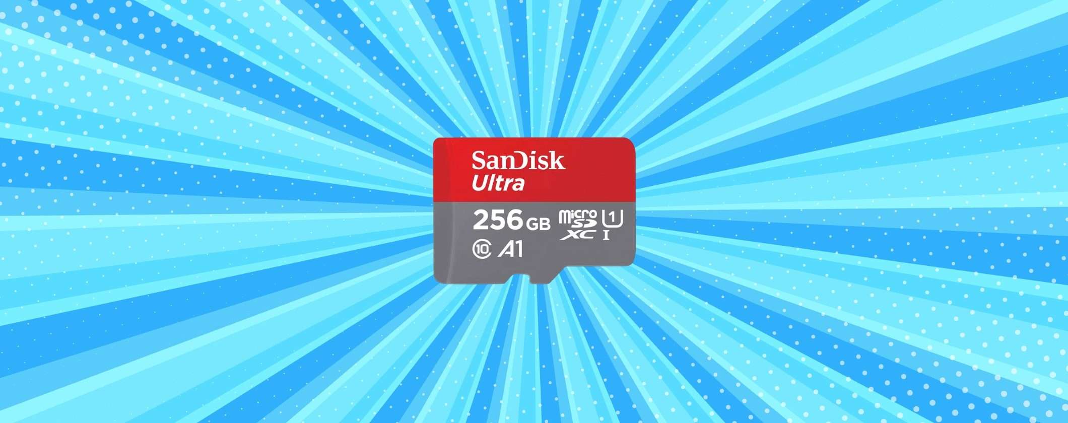 MicroSD SanDisk 256GB sotto i 30€ su Unieuro