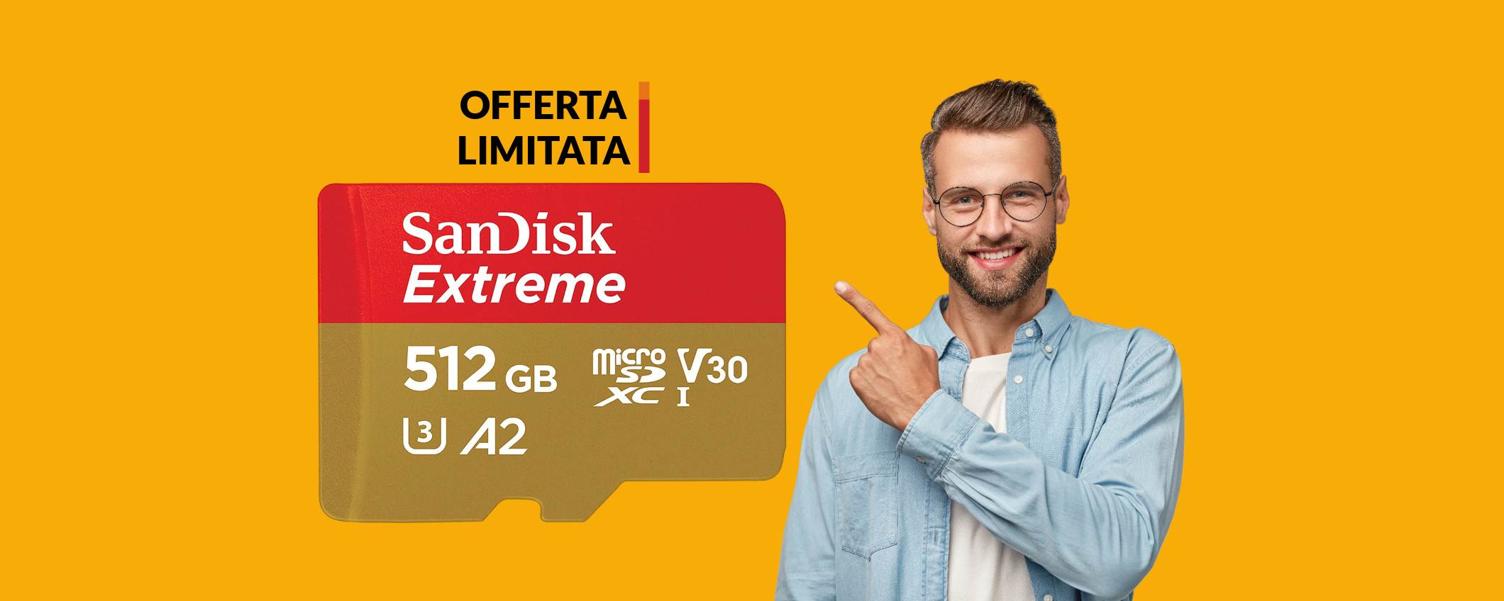 MicroSD SanDisk 512GB ora al prezzo più basso di sempre (74€)