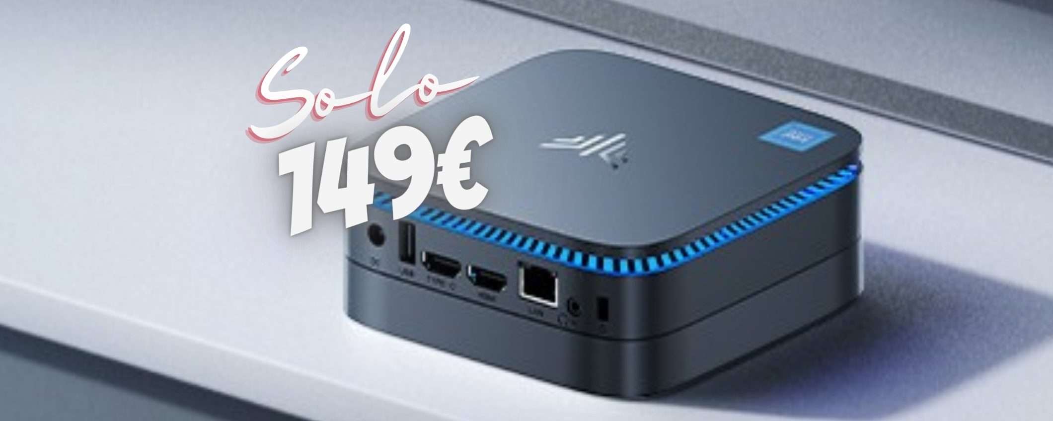 Mini PC tascabile a SOLI 149€, con SSD da 256GB e 8GB di RAM (Amazon)