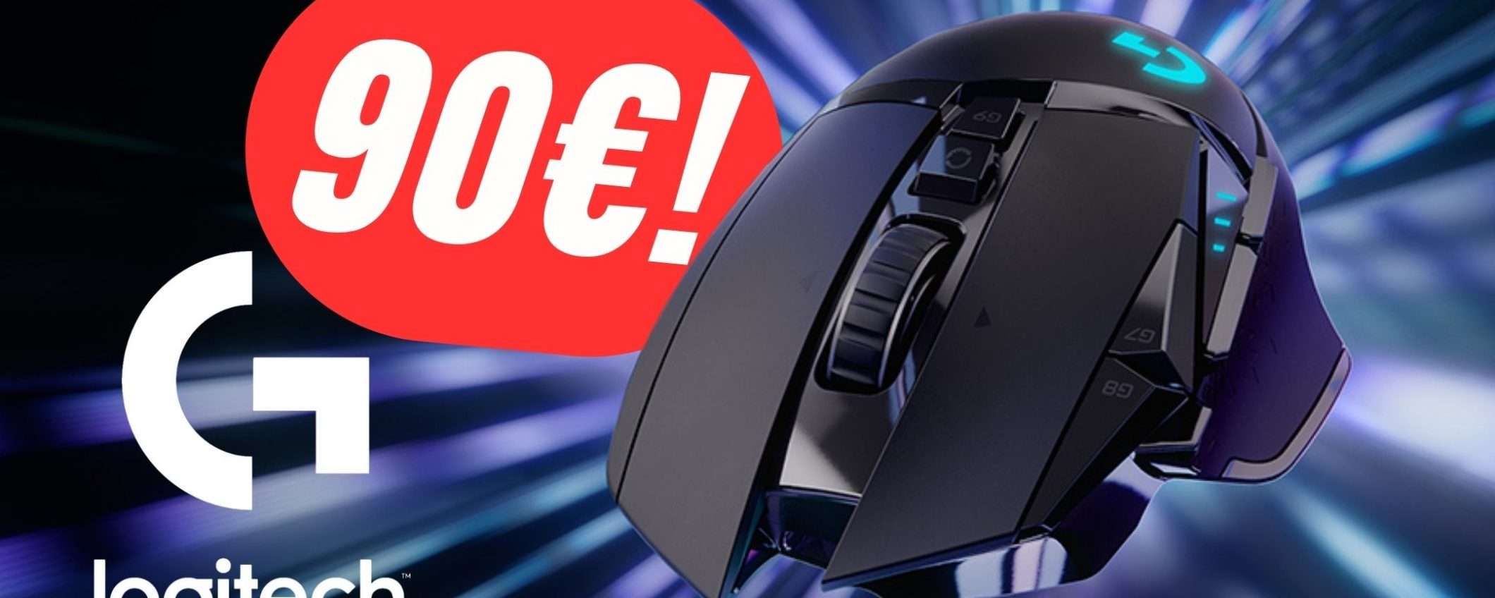 Logitech G502 è il Mouse dei tuoi sogni e costa 90€ ora! Logitech G502 è il Mouse dei tuoi sogni e costa 90€ ora!