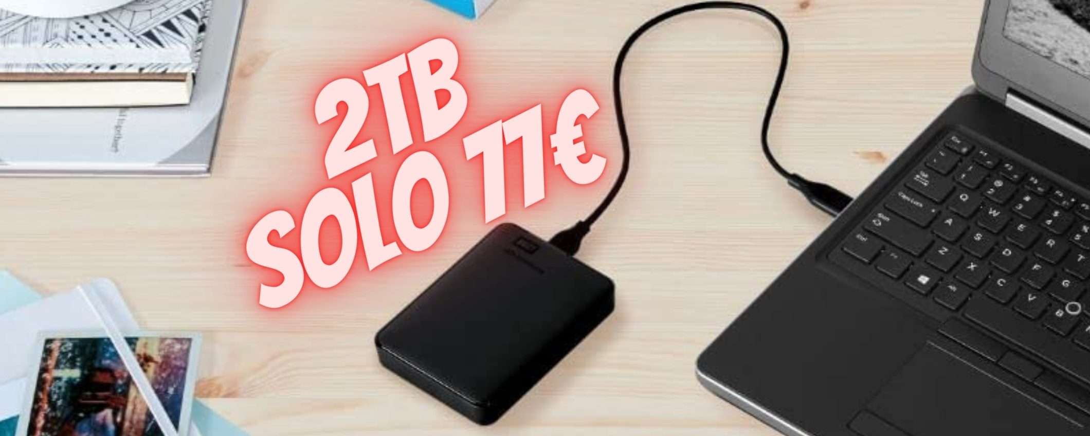 OFFERTA al limite della FOLLIA su Amazon: HD WD da 2TB a solo 77€ OFFERTA al limite della FOLLIA su Amazon: HD WD da 2TB a solo 77€