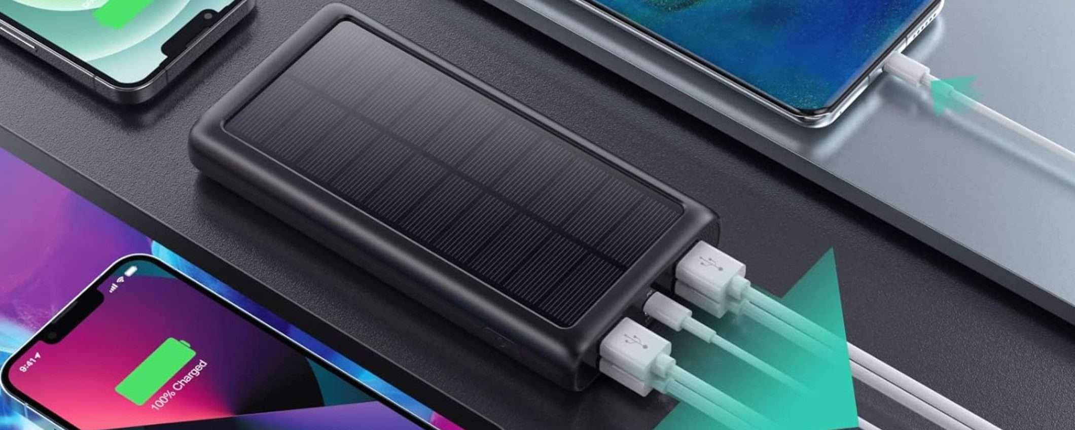 Powerbank solare 6 in 1 a prezzo SHOCK: mini centrale elettrica a 25€ Powerbank solare 6 in 1 a prezzo SHOCK: mini centrale elettrica a 25€