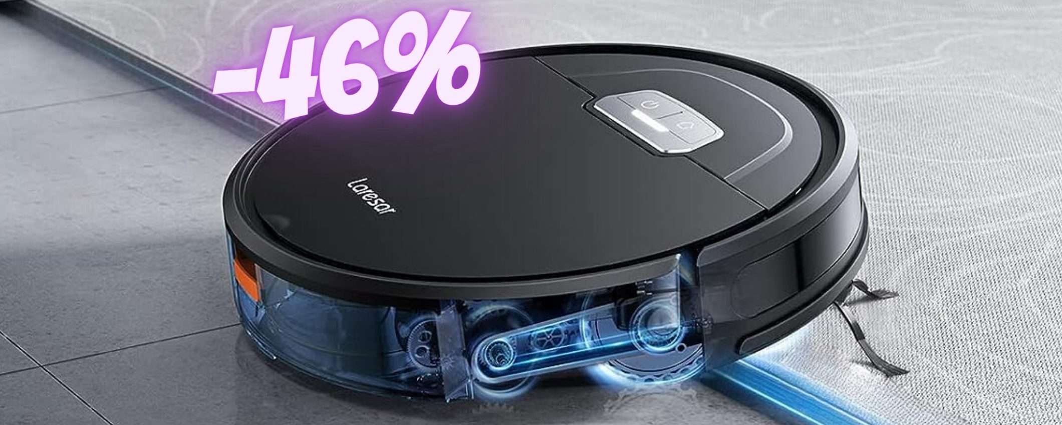 Robot aspirapolvere che lava anche i pavimenti in una passata (-46%) Robot aspirapolvere che lava anche i pavimenti in una passata (-46%)
