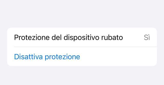  protezione del dispositivo rubato per iPhone