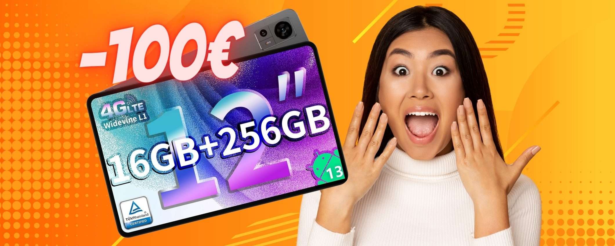 SCONTO di 100€ su questo Tablet da 12 SCONTO di 100€ su questo Tablet da 12