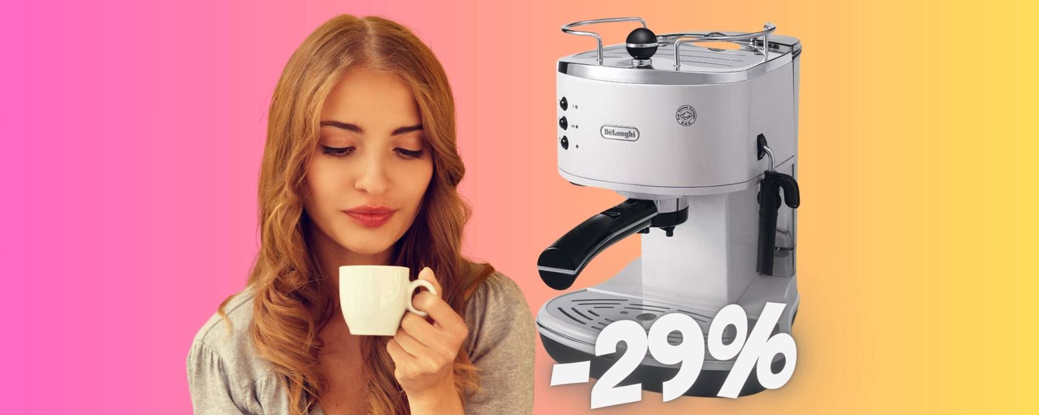 SCONTO del 29% per la splendida macchina per espresso De'Longhi SCONTO del 29% per la splendida macchina per espresso De'Longhi
