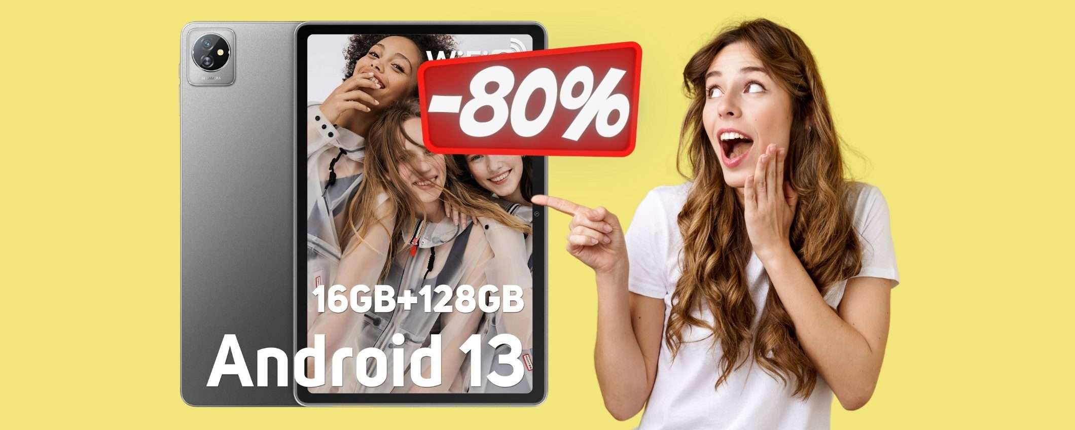 SCONTO ESAGERATO su Amazon per questo Tablet Android da 128GB SCONTO ESAGERATO su Amazon per questo Tablet Android da 128GB