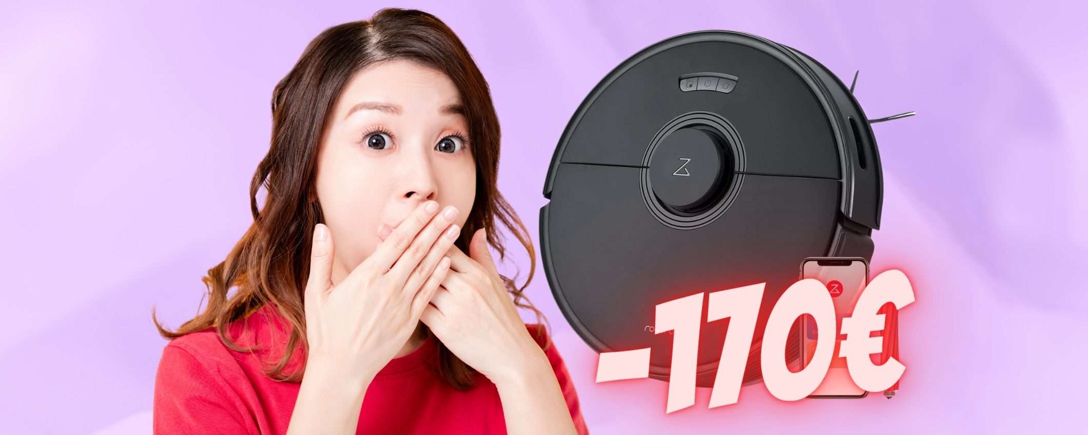 SCONTO FOLLE di 170€ sul robot aspirapolvere Roborock Q7 MAX SCONTO FOLLE di 170€ sul robot aspirapolvere Roborock Q7 MAX