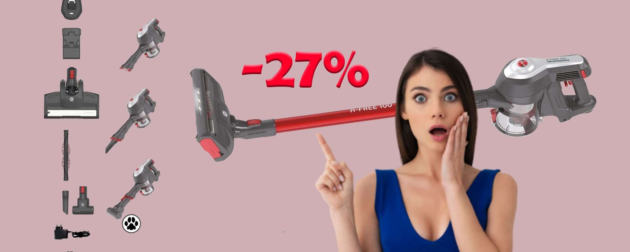 Scopa elettrica con tecnologia ciclonica: sconto BOMBA del 27% Scopa elettrica con tecnologia ciclonica: sconto BOMBA del 27%