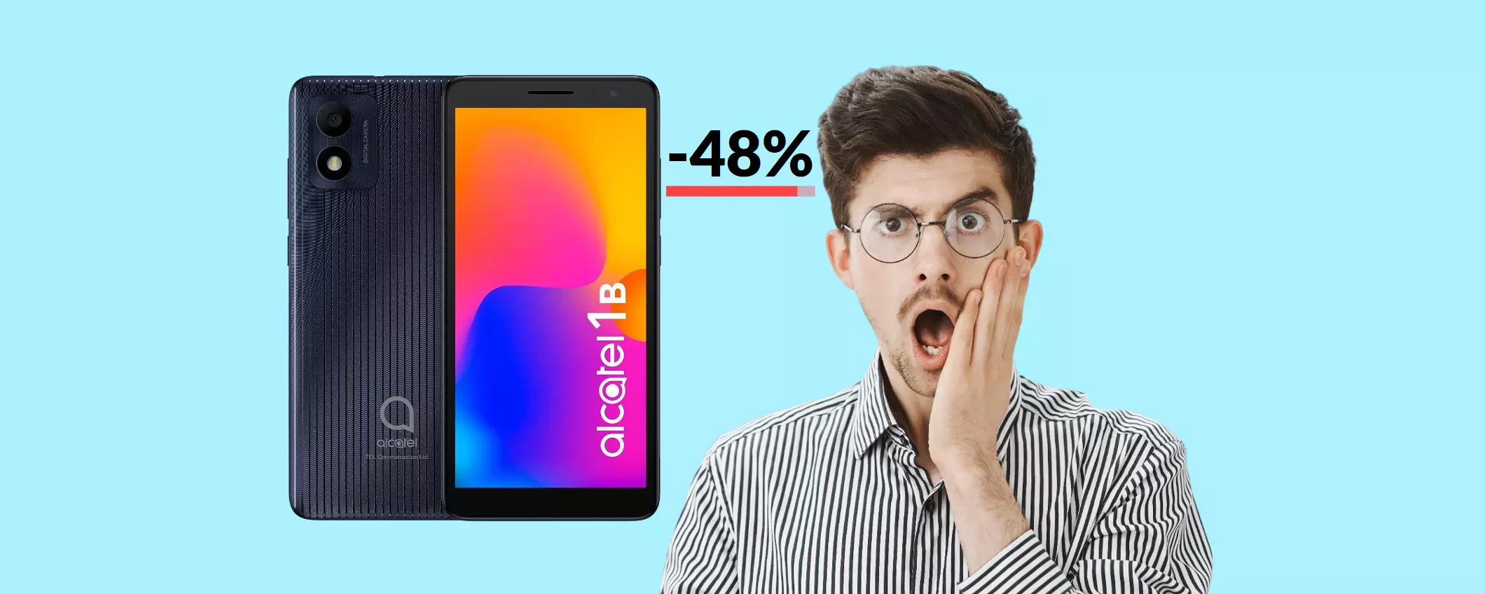 Sapevi che bastano solo 54€ per un NUOVO smartphone Android?