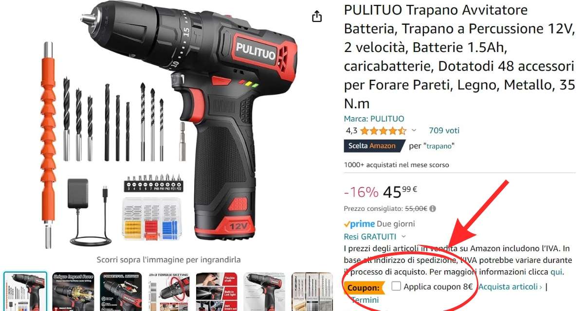 solo-37e-per-questo-trapano-avvitatore-batteria-48-accessori-coupon