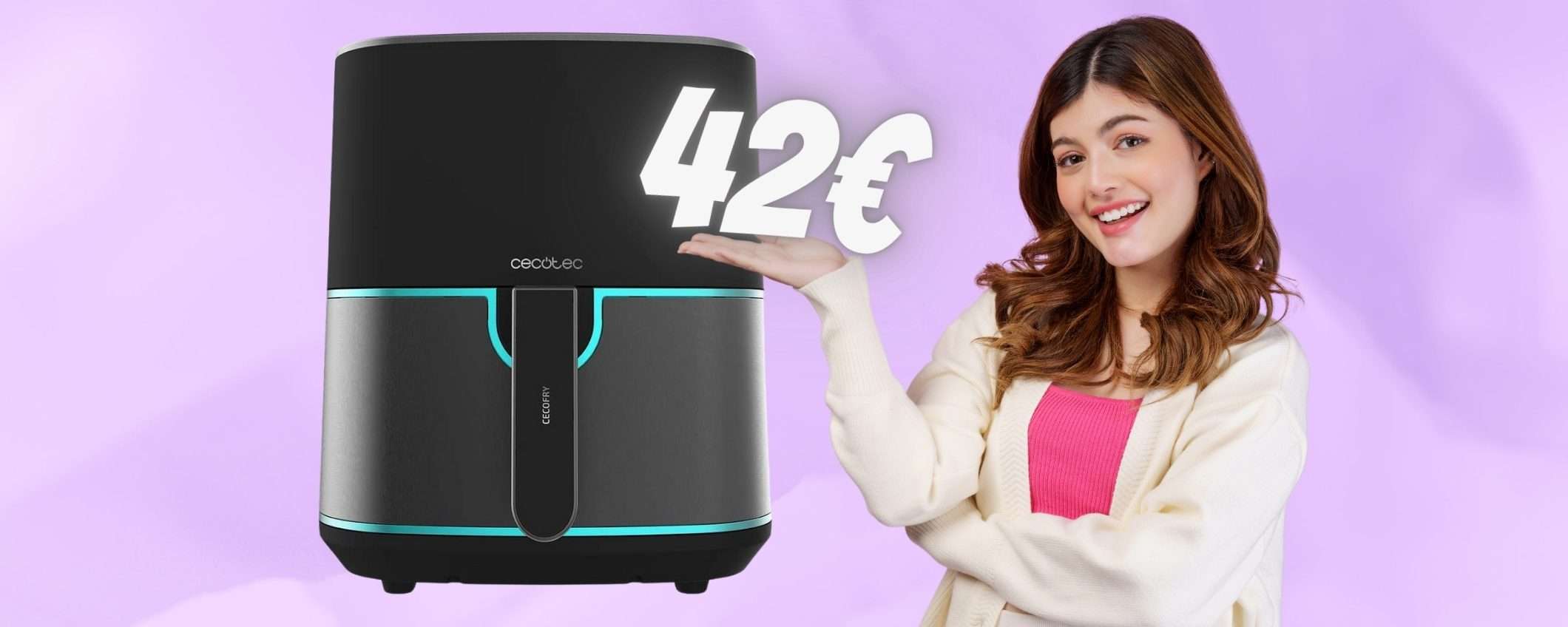 Solo 42€ per questa stupenda friggitrice ad aria da 5,5L (Amazon) Solo 42€ per questa stupenda friggitrice ad aria da 5,5L (Amazon)