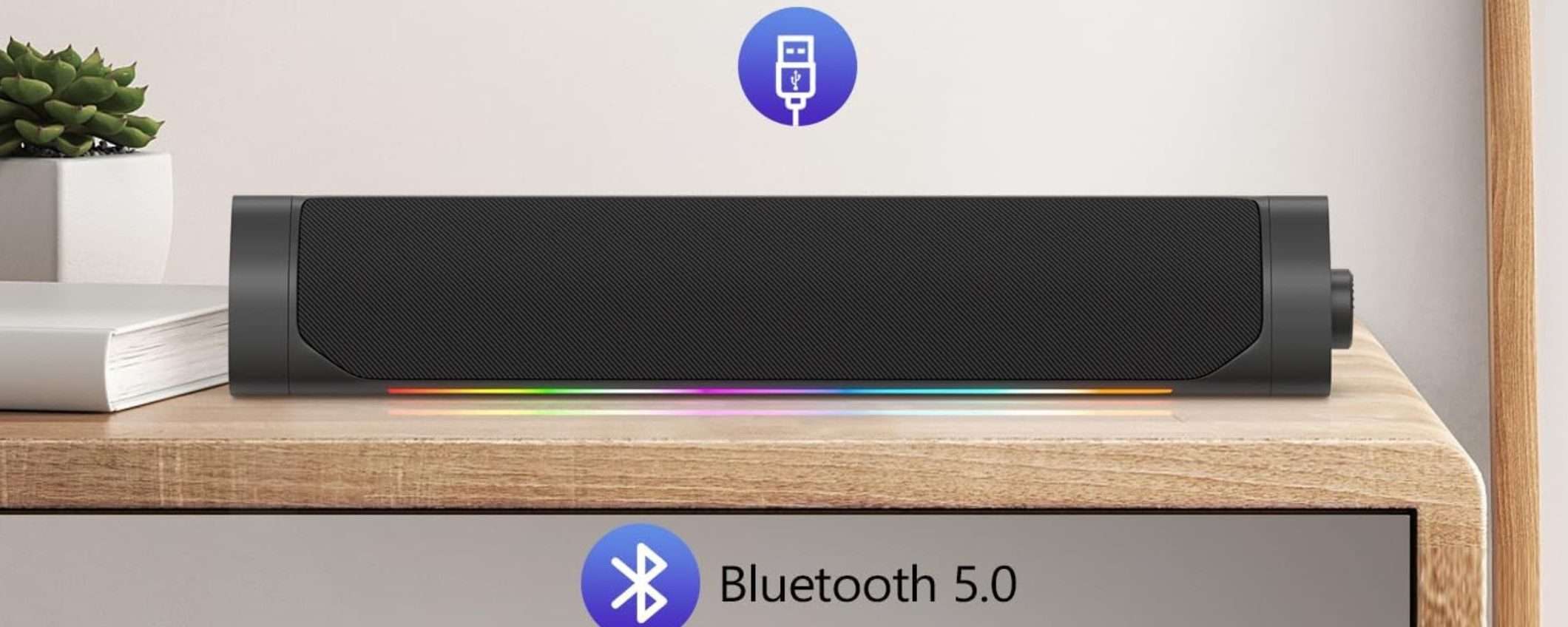 Soundbar Bluetooth a 26,99€: compatta e POTENTE, prezzo SHOCK (Amazon) Soundbar Bluetooth a 26,99€: compatta e POTENTE, prezzo SHOCK (Amazon)