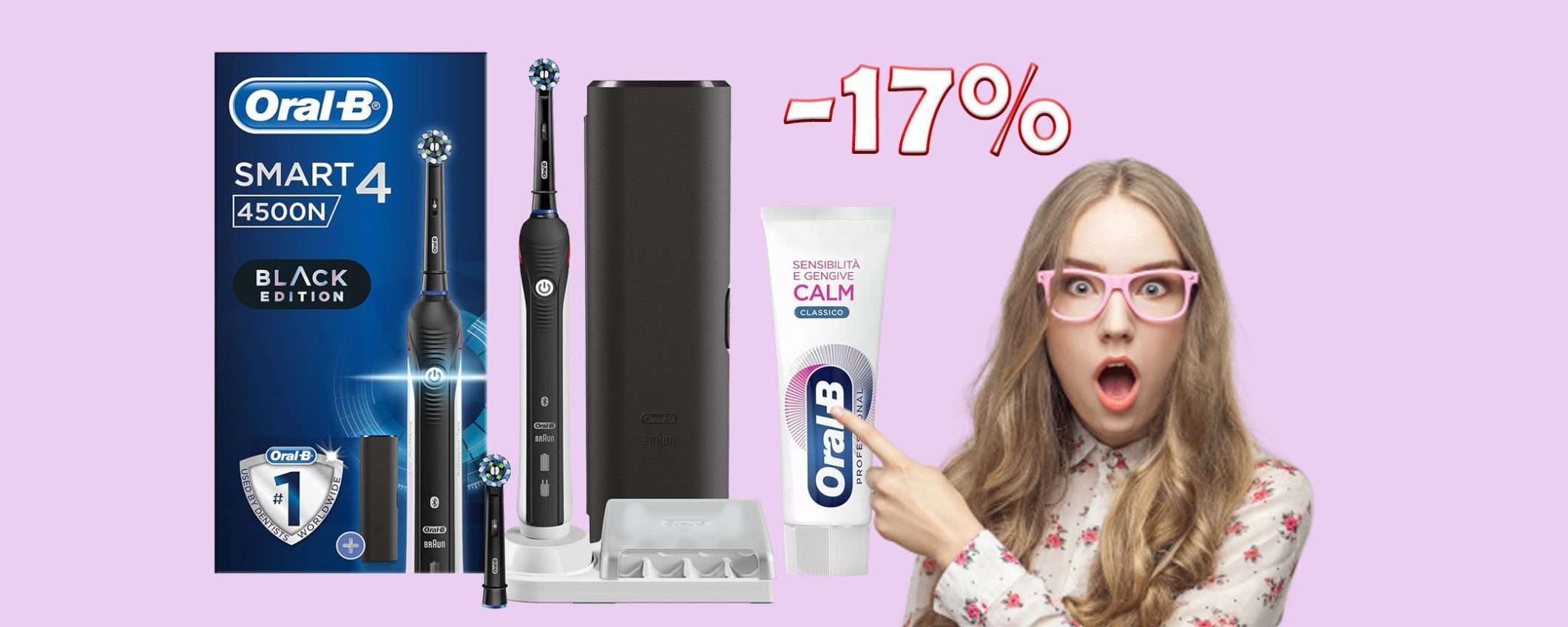 Spazzolino elettrico Smart 4 di Oral-B in offerta TOP su Amazon! Spazzolino elettrico Smart 4 di Oral-B in offerta TOP su Amazon!