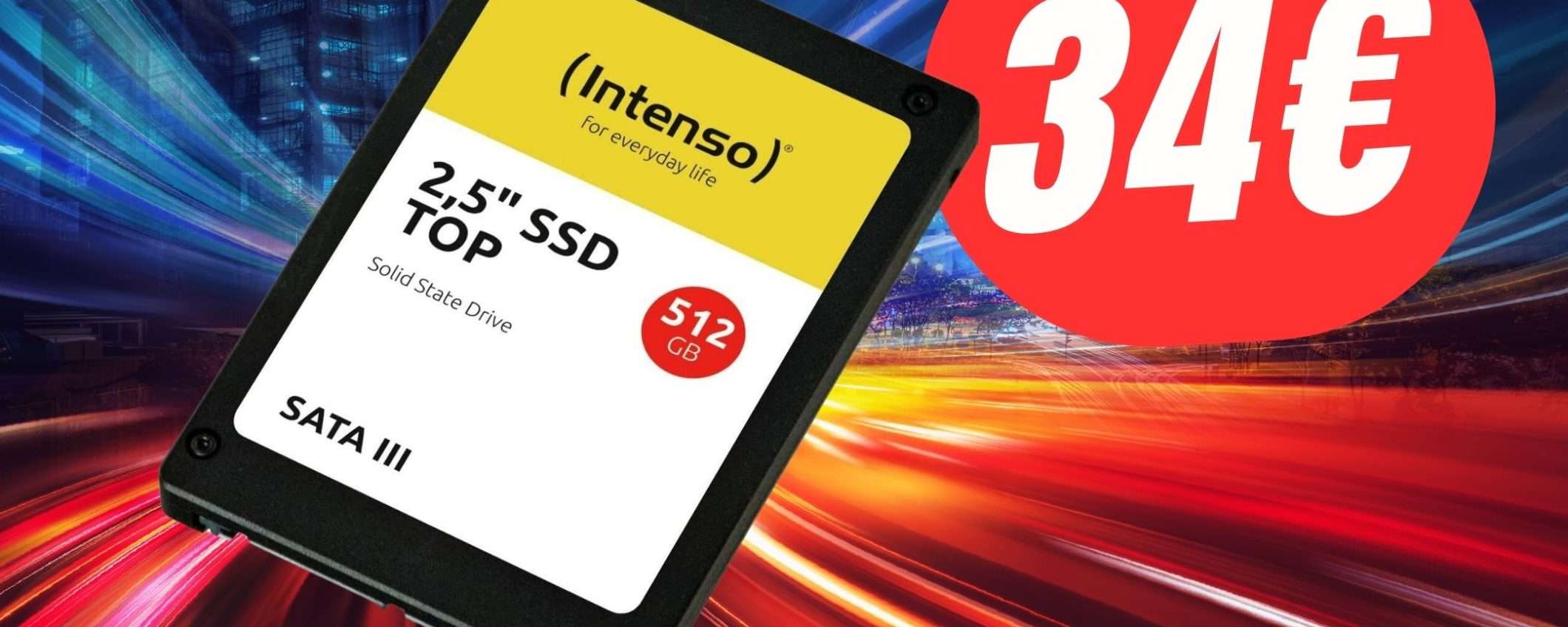 Aumenta la memoria del tuo PC con soli 34€ grazie all'SSD da 512GB! Aumenta la memoria del tuo PC con soli 34€ grazie all'SSD da 512GB!
