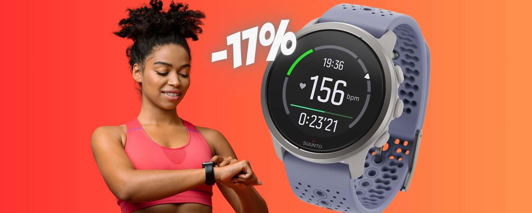 Suunto 5 Peak: smartwatch sportivo con 100 ore di autonomia (-17%) Suunto 5 Peak: smartwatch sportivo con 100 ore di autonomia (-17%)