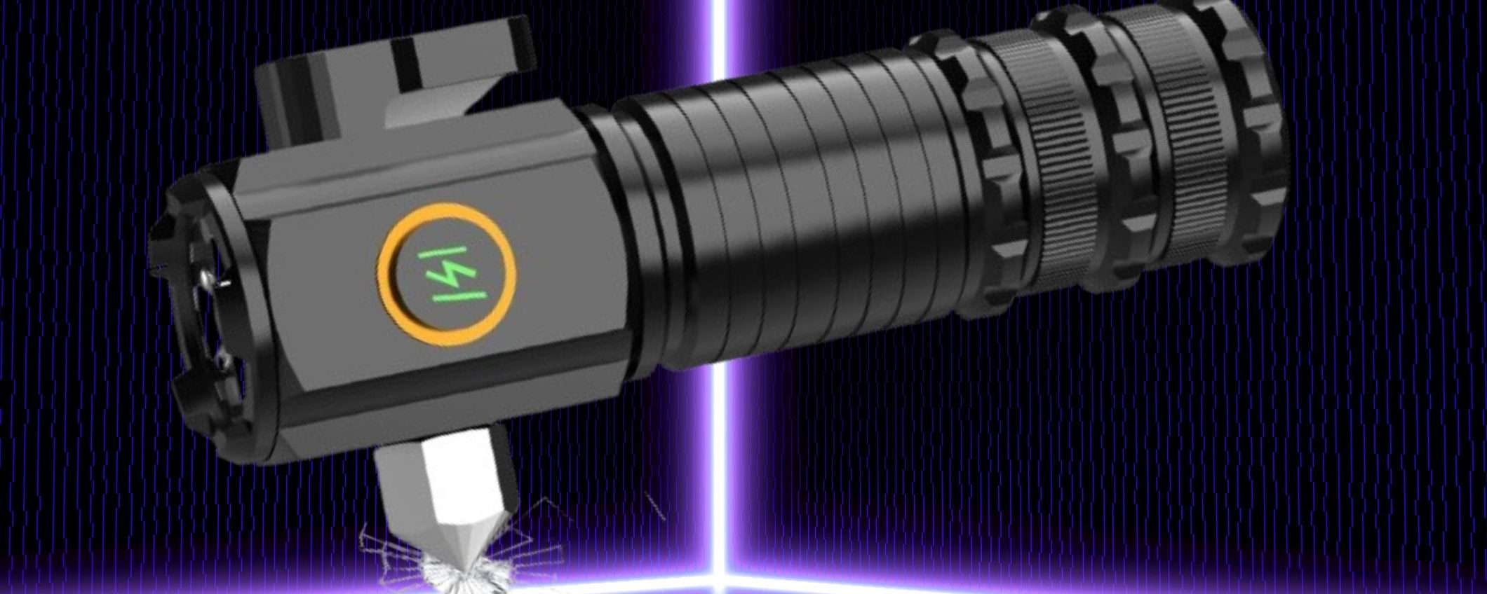 Potente torcia 2000 lumen a 13€: martello d'EMERGENZA, batteria ricaricabile Potente torcia 2000 lumen a 13€: martello d'EMERGENZA, batteria ricaricabile