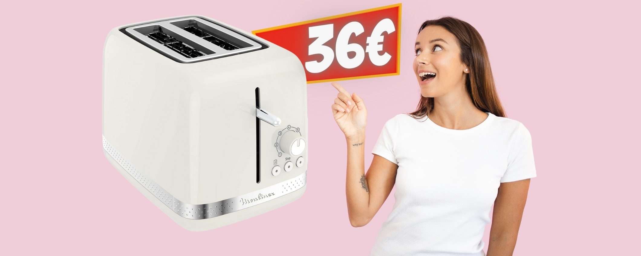 Tostapane con 7 impostazioni a SOLI 36€ su Amazon, PREZZO SHOCK Tostapane con 7 impostazioni a SOLI 36€ su Amazon, PREZZO SHOCK