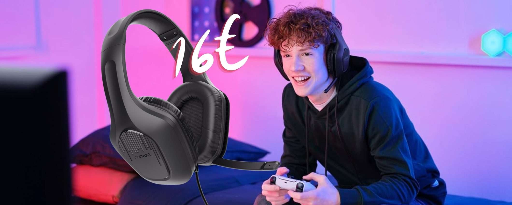 Trust Gaming GXT 415 Zirox: cuffie da gaming con microfono a soli 16€ Trust Gaming GXT 415 Zirox: cuffie da gaming con microfono a soli 16€