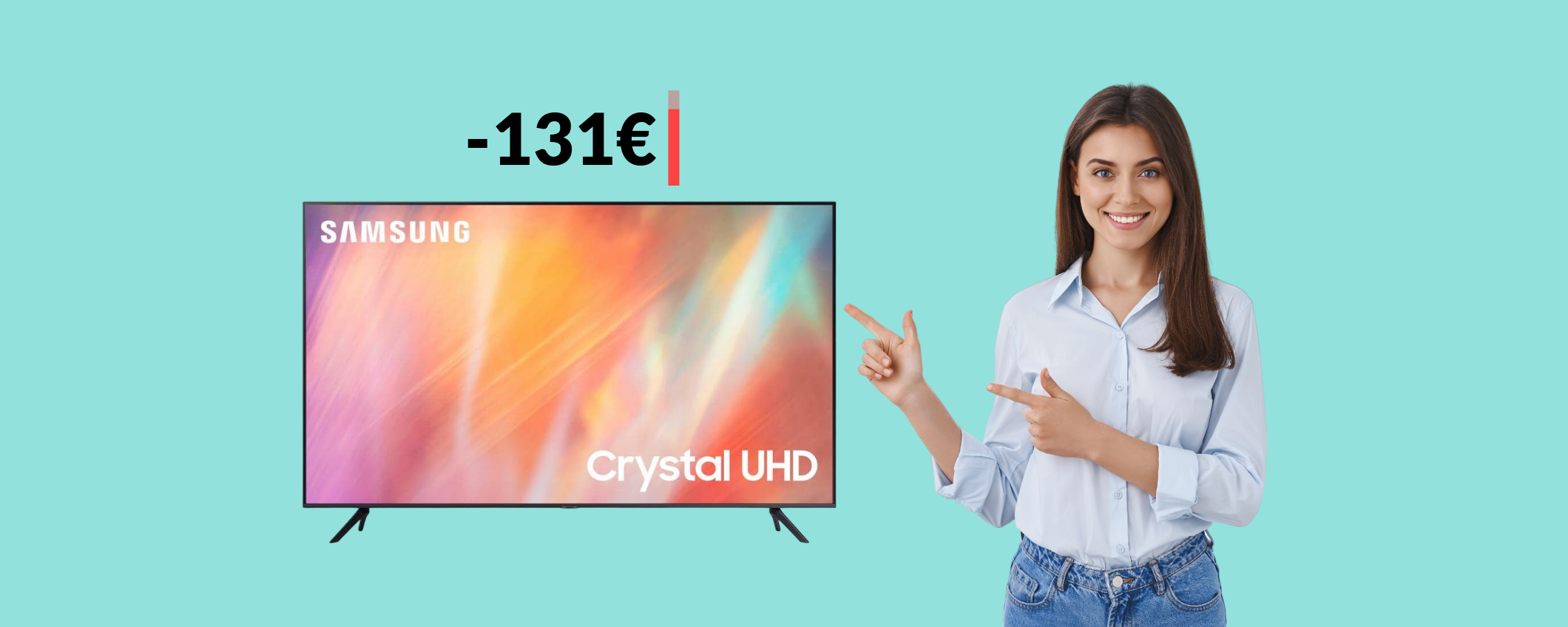 TV 4K Samsung 65'' con Digitale Terrestre: nuovo CALO di prezzo
