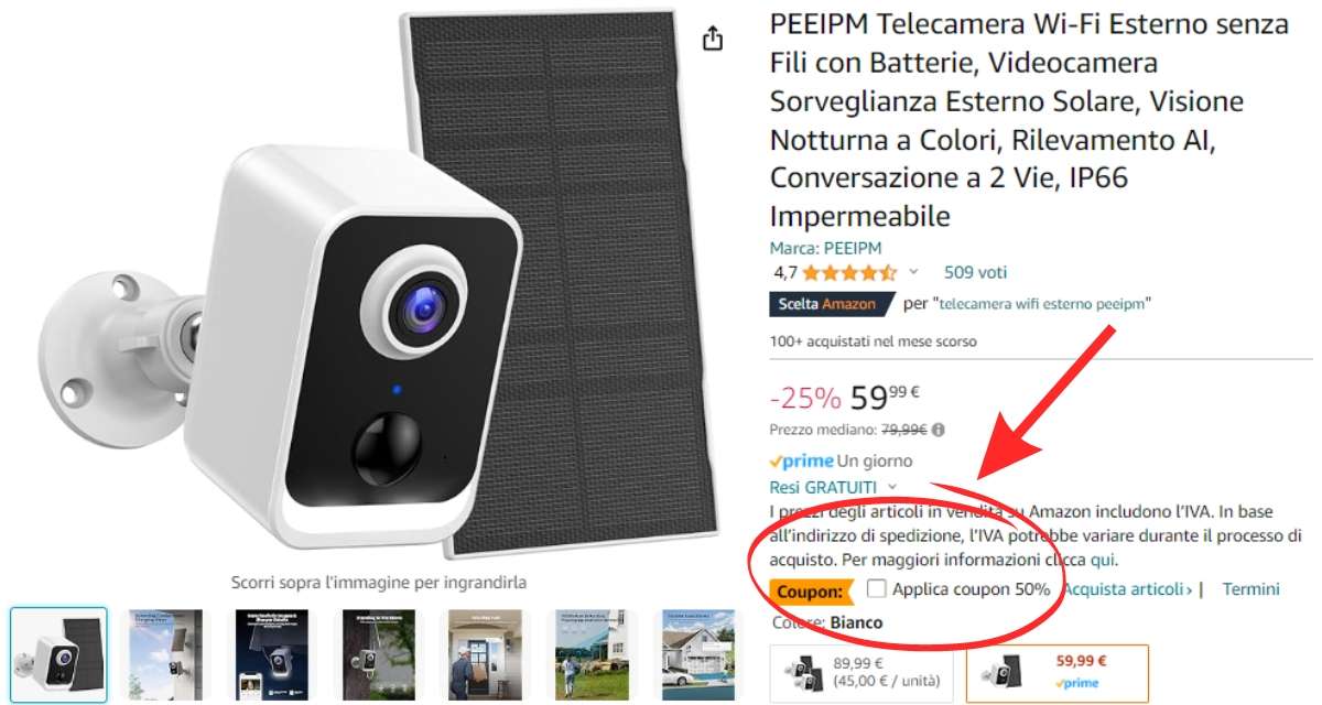 videocamera-sorveglianza-pannello-solare-sconto-75-coupon