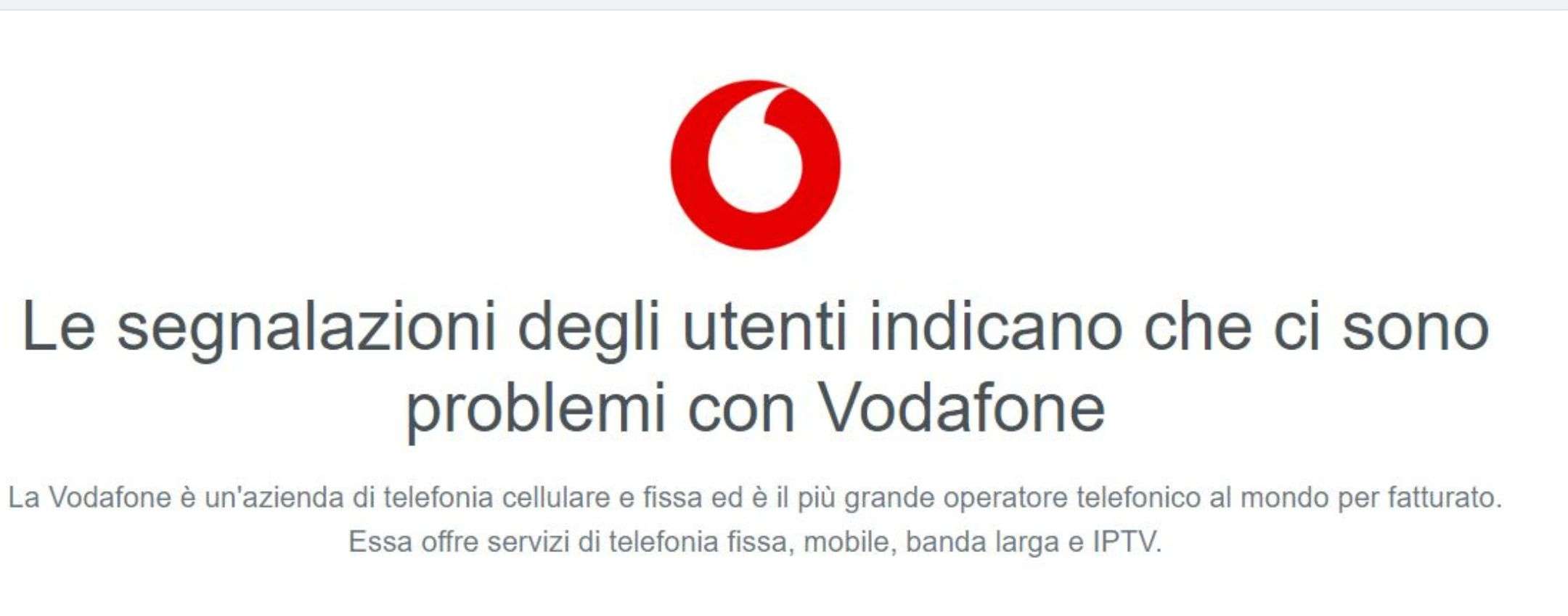 Vodafone e ho. Mobile down in tutta Italia cosa sta succedendo