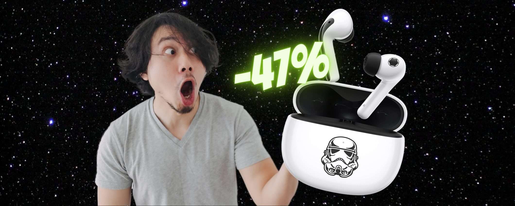 Xiaomi Buds 3 Star Wars Edition a un PREZZACCIO con lo SCONTO del 47% Xiaomi Buds 3 Star Wars Edition a un PREZZACCIO con lo SCONTO del 47%