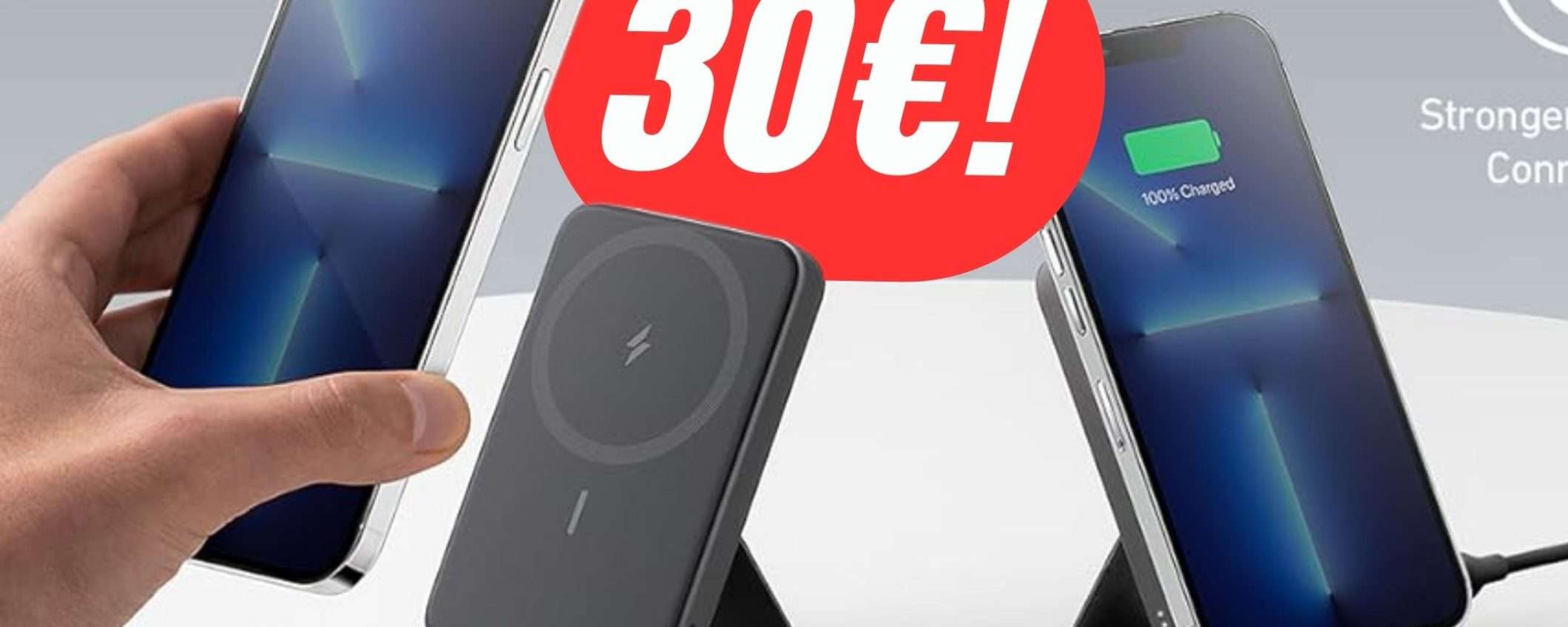 SCONTO+COUPON per questo Power Bank Magsafe! (Risparami 24,40€!)