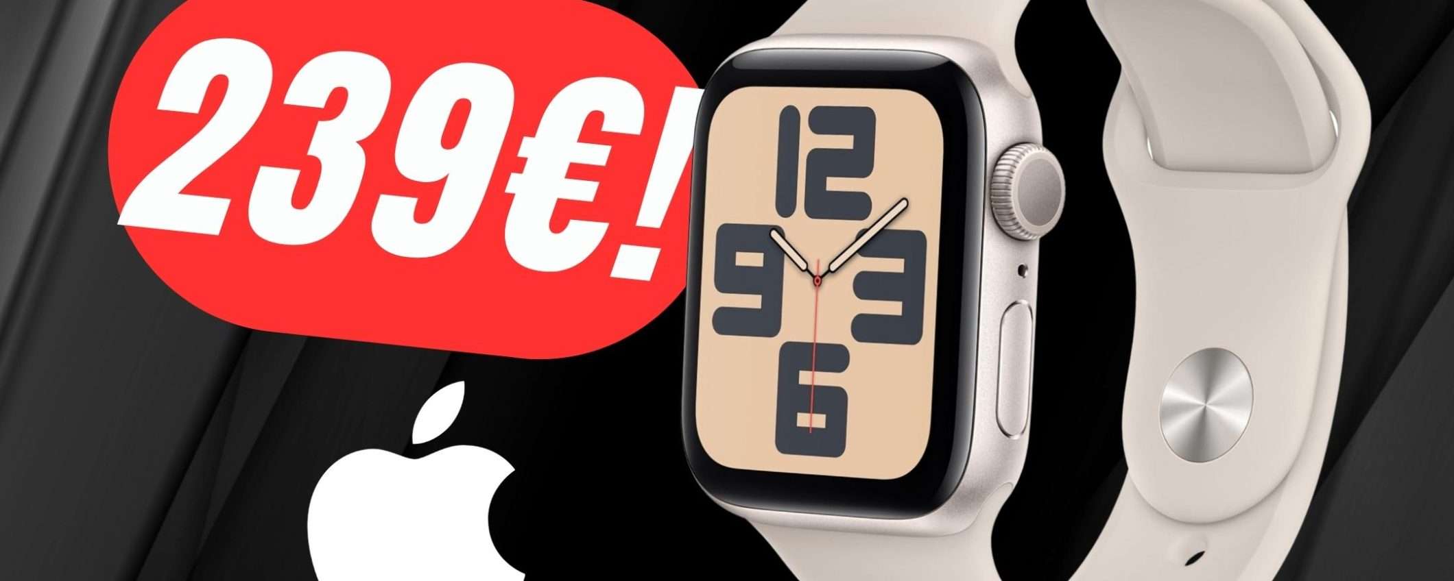 L'Apple Watch SE (2023) è in sconto a 49€ in MENO! L'Apple Watch SE (2023) è in sconto a 49€ in MENO!
