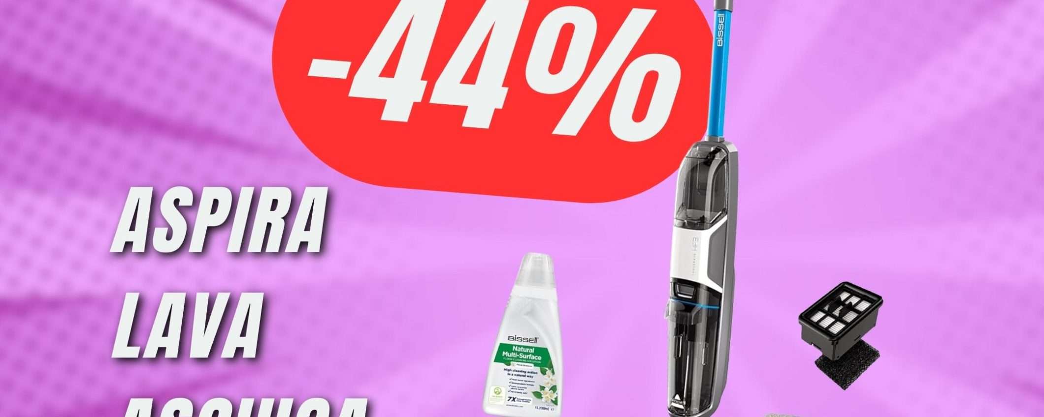 Questo elettrodomestico Aspira, Lava e Asciuga (ed è in OFFERTA al -44% in MENO!) Questo elettrodomestico Aspira, Lava e Asciuga (ed è in OFFERTA al -44% in MENO!)