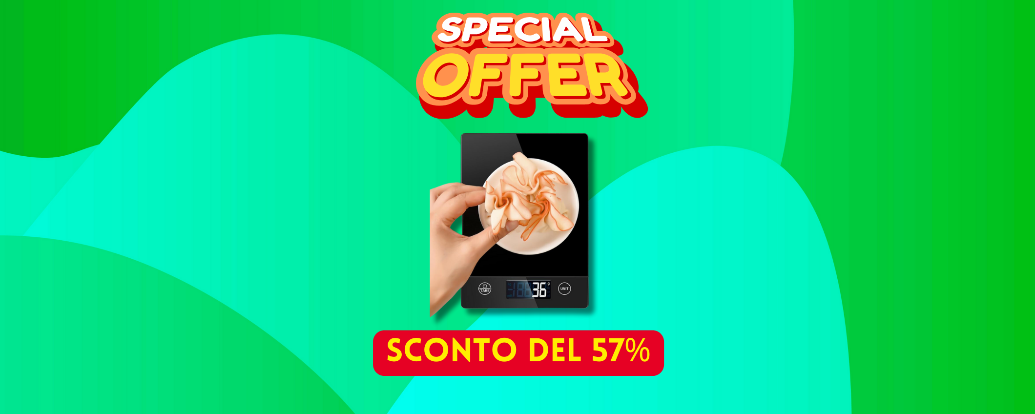 Ricette perfette con questa bilancia da cucina in sconto del 57% Ricette perfette con questa bilancia da cucina in sconto del 57%