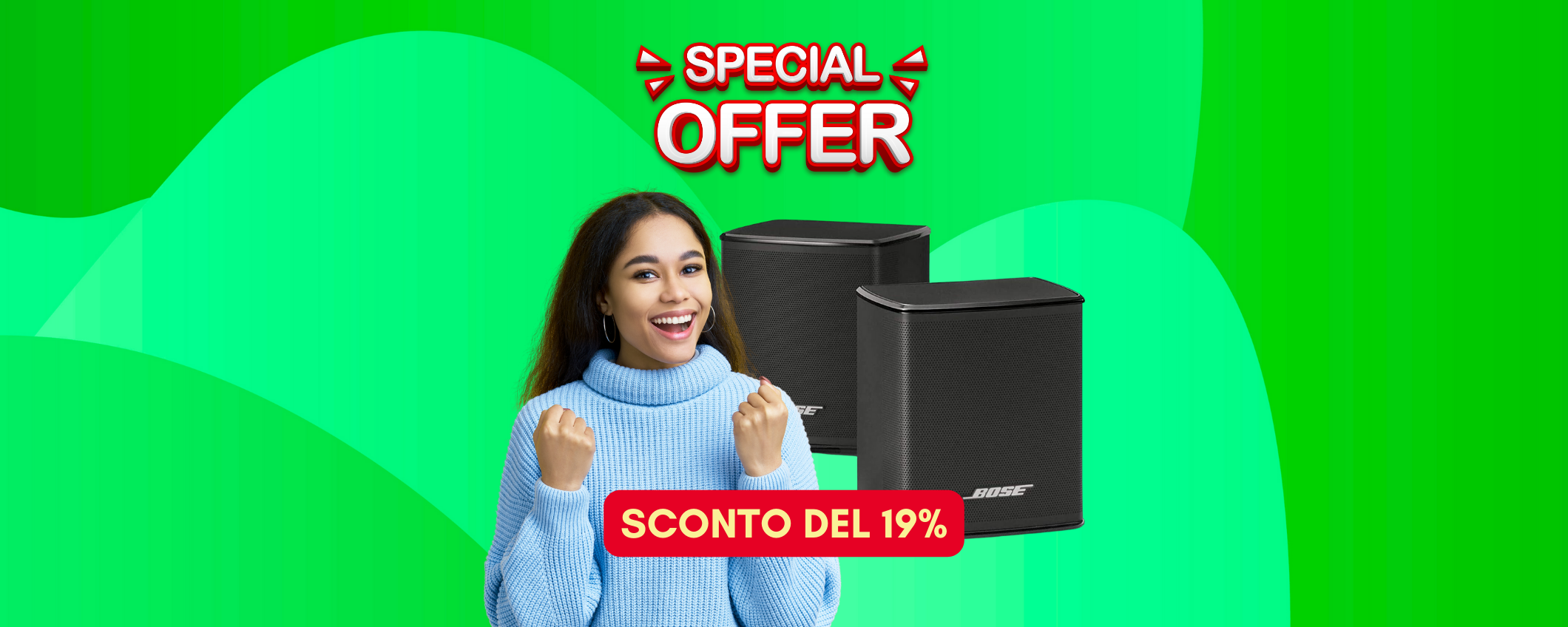 Offerte di primavera sui Bose Sorround speaker: -19% per poco! Offerte di primavera sui Bose Sorround speaker: -19% per poco!