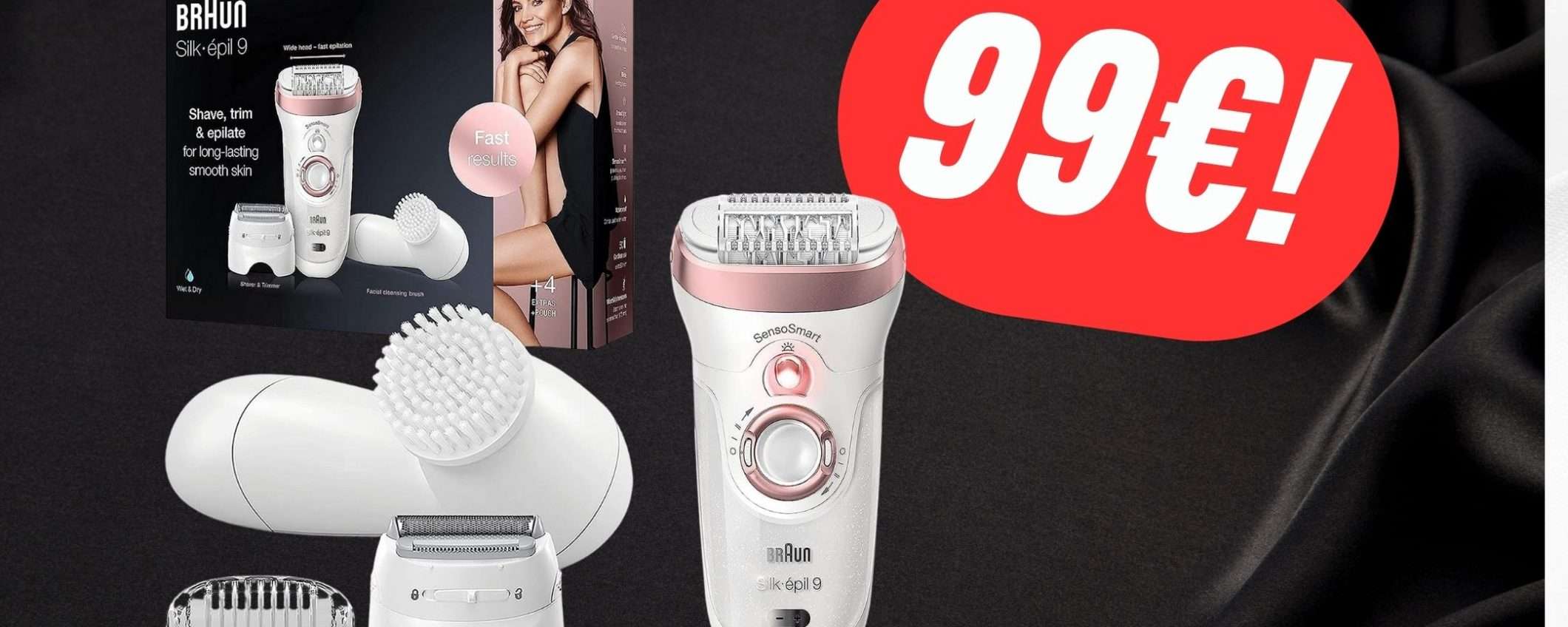 Il kit Braun Silk-épil 9 con Epilatore 3-in-1 CROLLA al 43% in MENO!