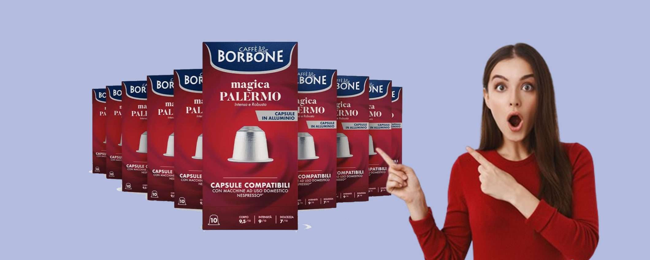 Caffè Borbone Miscela Magica Palermo 100 capsule: sconto TOP(-19%) Caffè Borbone Miscela Magica Palermo 100 capsule: sconto TOP(-19%)