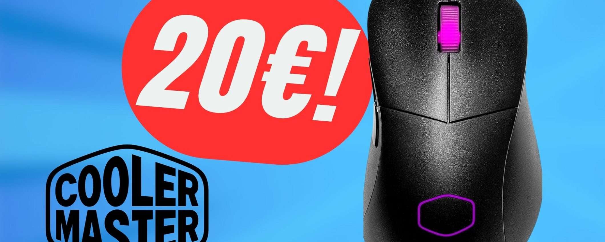 SCONTO FOLLE del -58% per questo Mouse da Gaming Cooler Master! SCONTO FOLLE del -58% per questo Mouse da Gaming Cooler Master!