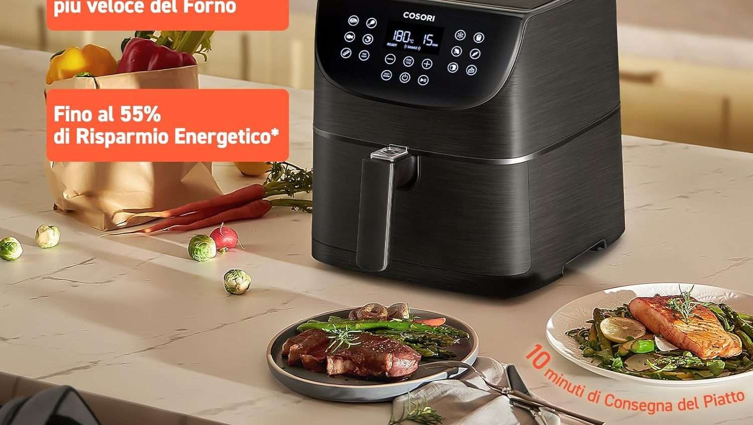 Friggitrice ad aria in super offerta su Amazon: cucinare sano diventa facilissimo