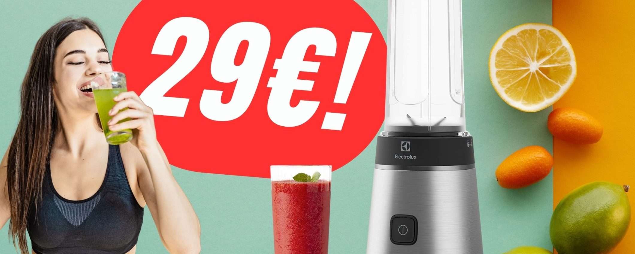 Crea Smoothie e Frullati grazie al Blender Electrolux a soli 29€! Crea Smoothie e Frullati grazie al Blender Electrolux a soli 29€!