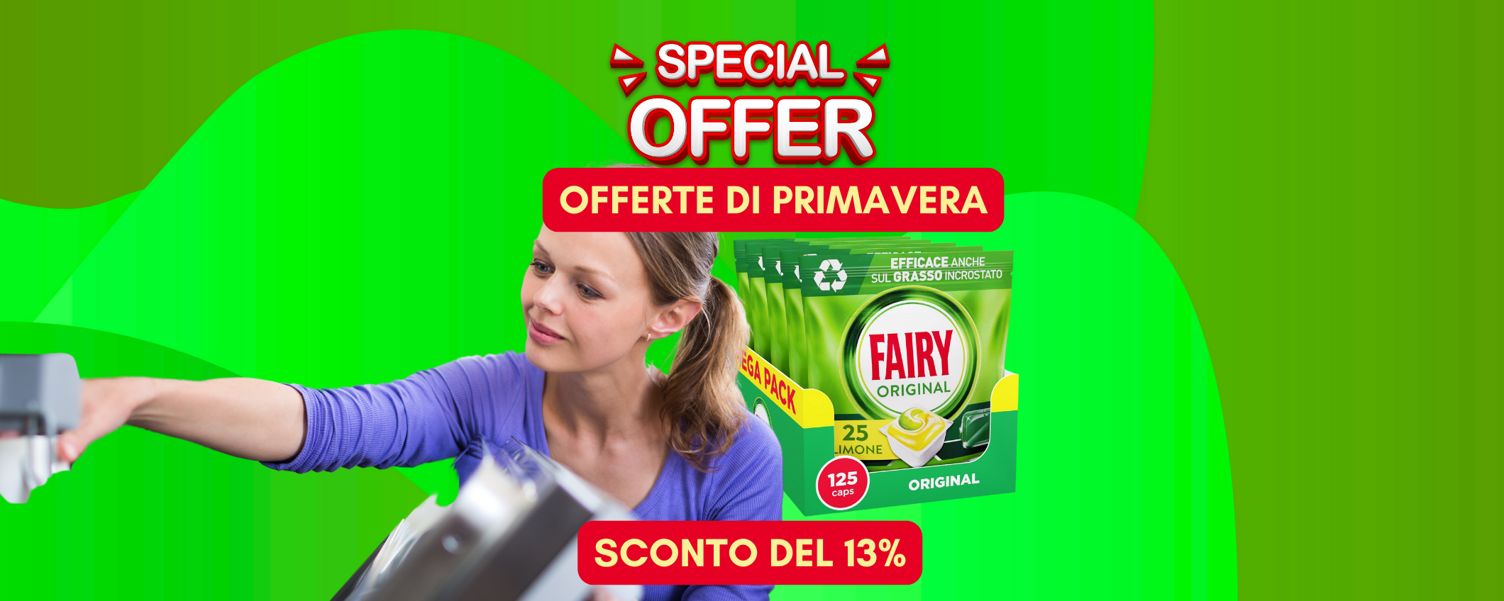 Fairy Original in capsule: sconto SHOCK del 13% Fairy Original in capsule: sconto SHOCK del 13%