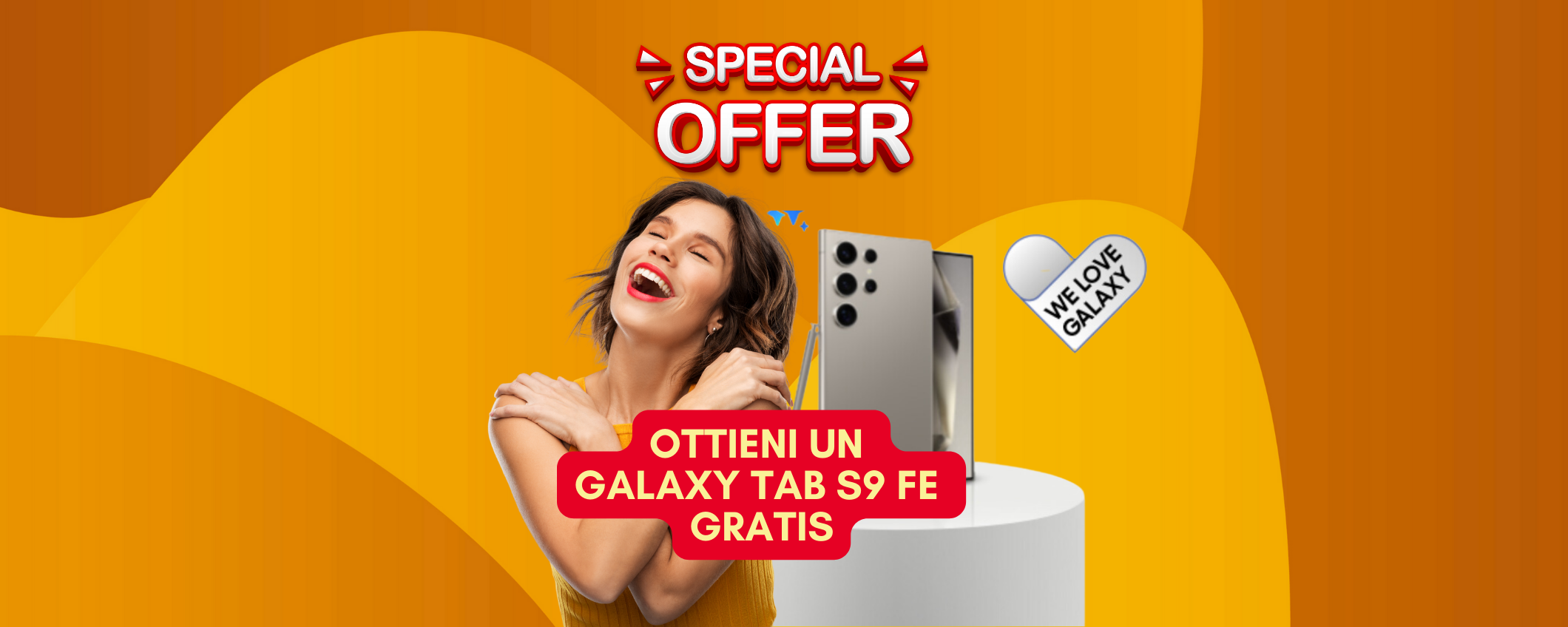 Con 1 Samsung Galaxy S24 Ultra ottieni gratis il Galaxy Tab S9 FE Con 1 Samsung Galaxy S24 Ultra ottieni gratis il Galaxy Tab S9 FE